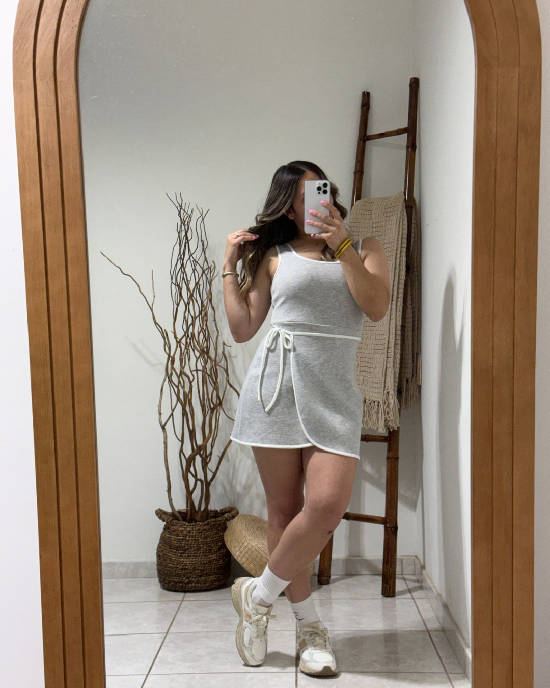 Gianna Grey Romper