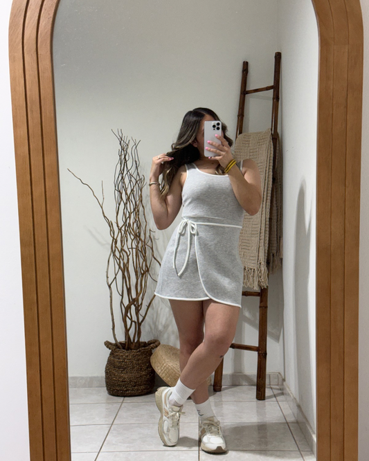 Gianna Grey Romper